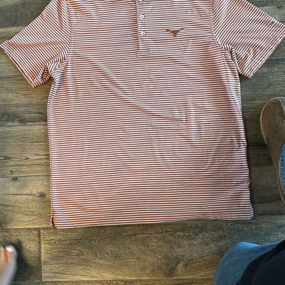 Vineyard Vines Red and White Polo Shirt